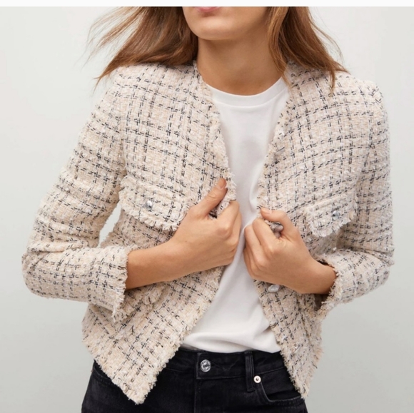 Mango Jackets & Blazers - NWT Mango tweed jacket- size small